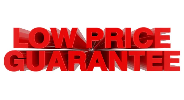 LOW PRICE GUARANTEE word on white background 3d rendering — 스톡 사진