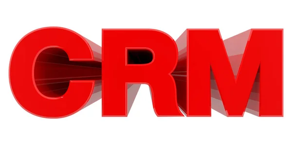 CRM слово на белом фоне 3D рендеринга — стоковое фото