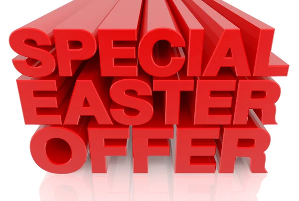 SPECIAL EASTER OFFER word on white background 3d rendering — Stock Photo, Image