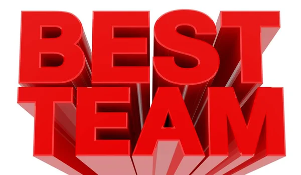 BEST TEAM word on white background 3d rendering — Stock Photo, Image