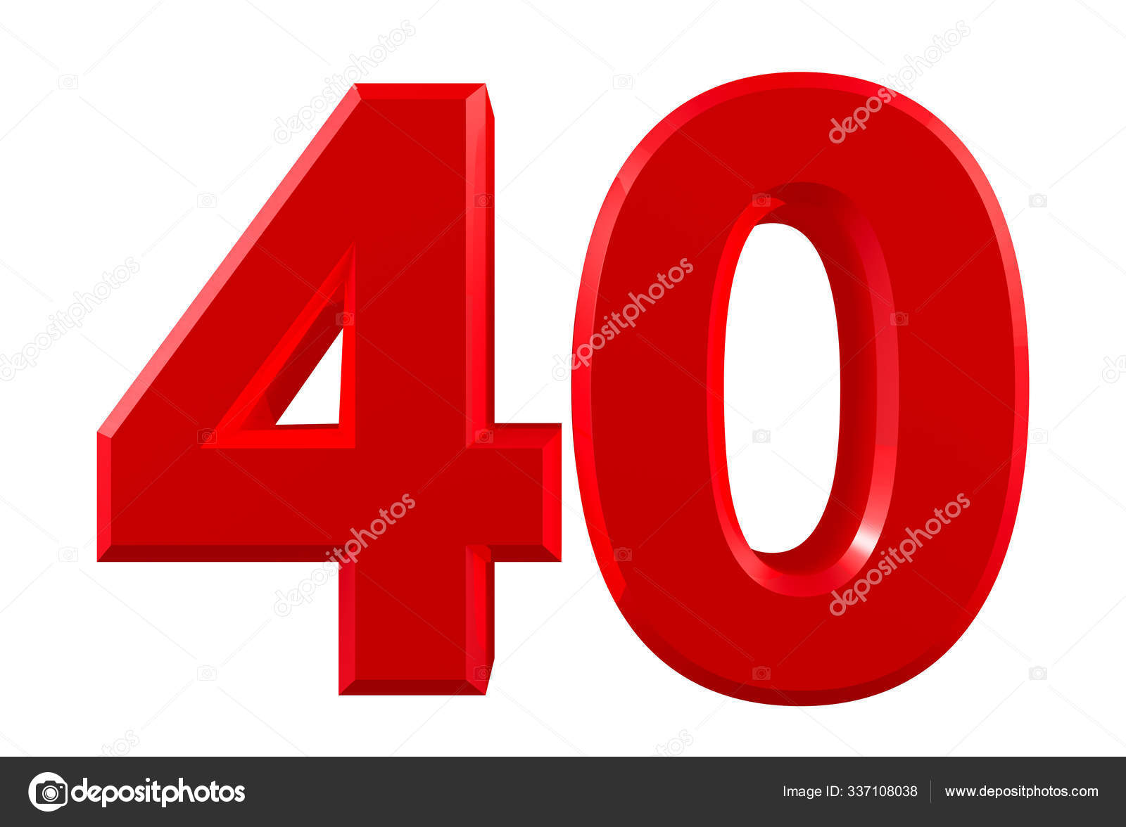 Red on sale number 40