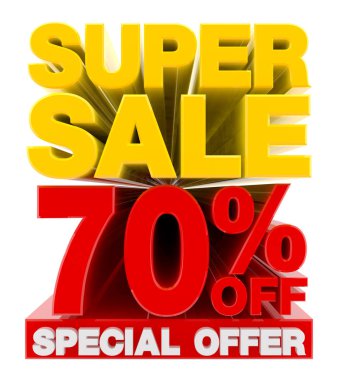 Süper İndirim% 70 indirimli Özel Teklif 3D çizim