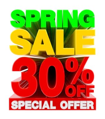 Bahar indirimi% 30 indirimli Özel Teklif 3D görüntüleme