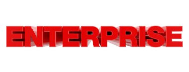 Beyaz arkaplan resimlerinde Atılgan 'ın kırmızı kelimesi 3D görüntüleme