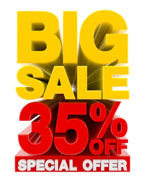 BIG SALE 35% Off SPECIAL OffER ілюстрація 3D рендеринга — стокове фото