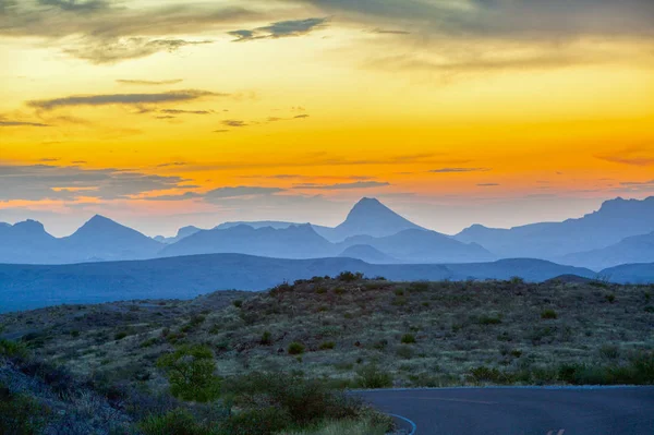 Big Bend National Park, USA at sunset