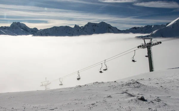 Elevador de esqui em St. Anton am Arlberg — Fotografia de Stock