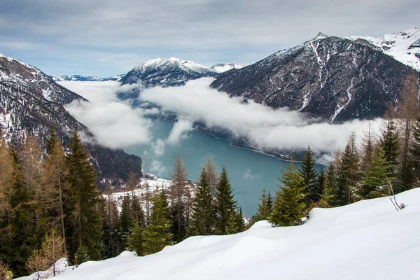 Paisagem de inverno Achensee — Fotografia de Stock