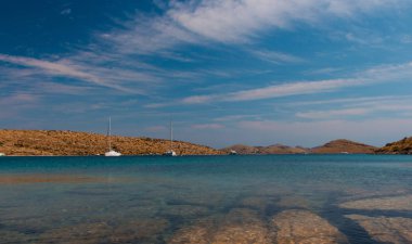 Telascica doğa parkı yelken hedef Dugi Otok Adası, Dalmaçya, Hırvatistan