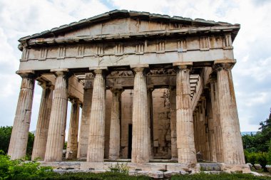 Tapınak hephaestus antik agora, Atina, Yunanistan