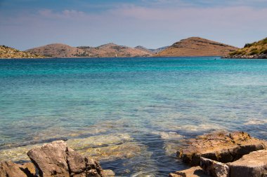 Telascica doğa parkı yelken, Yatçılık hedef Dugi Otok Adası, Dalmaçya, Hırvatistan