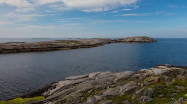 Norveç 'te Norveç deniz manzarası