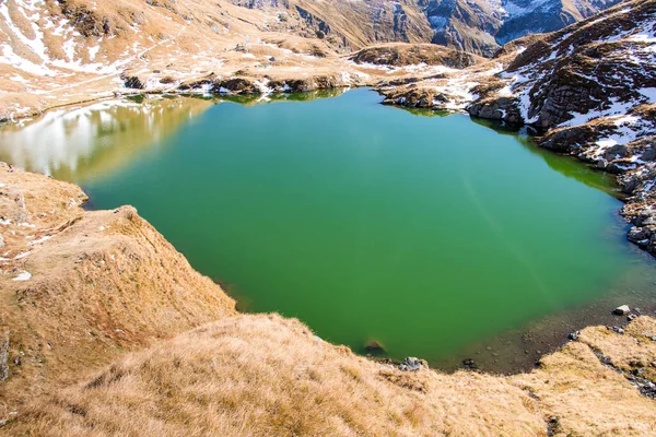 Lake Bergen Natuurlandschap Zicht Capra Meer Fagars Bergen Roemenië Europa — Stockfoto
