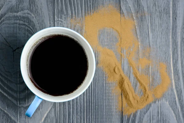 Kaffekopp på bordet — Stockfoto