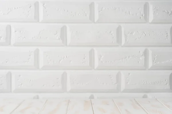 Tło z białej cegły — Zdjęcie stockowe