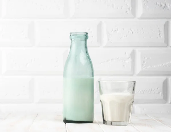 Bottle of Milk on the table — Stock Photo, Image