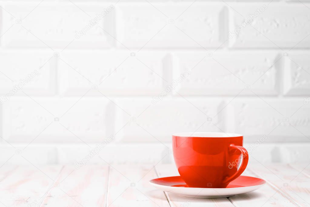 cup on the kitchen table