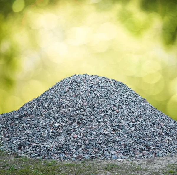 Piedra triturada gris — Foto de Stock