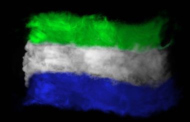Ulusal bayrak bayrak Sierra Leone