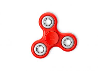 beyaz izole kırmızı Spinner 