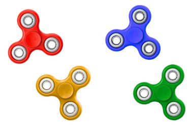 Renkli spinners kümesi