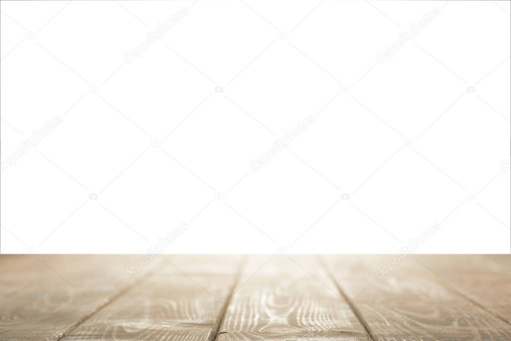 Table with isolated background