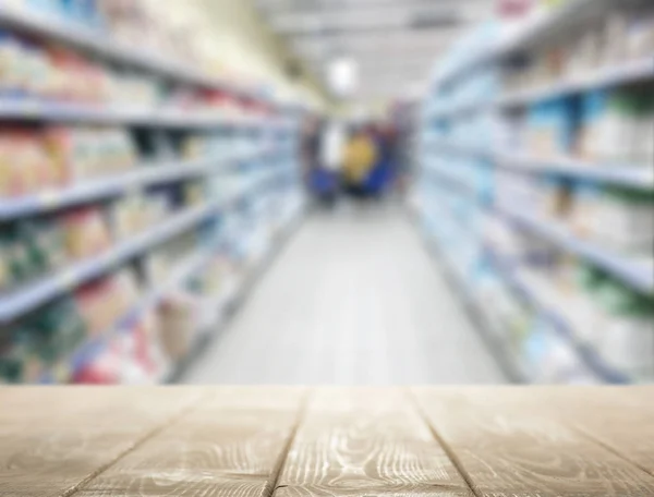 Blurred Supermarket background — Stock Photo, Image