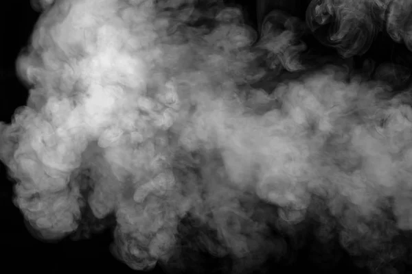 Humo sobre un fondo negro — Foto de Stock