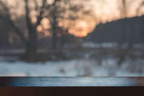 Table Top Winter Background — Stock Photo, Image