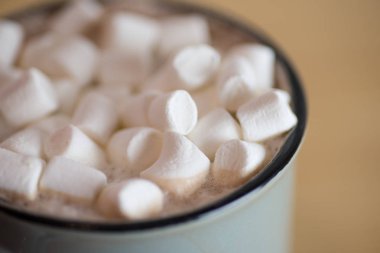 Taze kakao Marshmallows yakın çekim