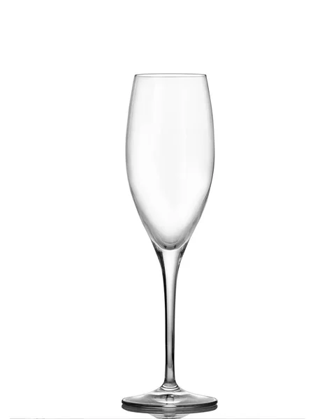 Champagneglas Vit Bakgrund — Stockfoto