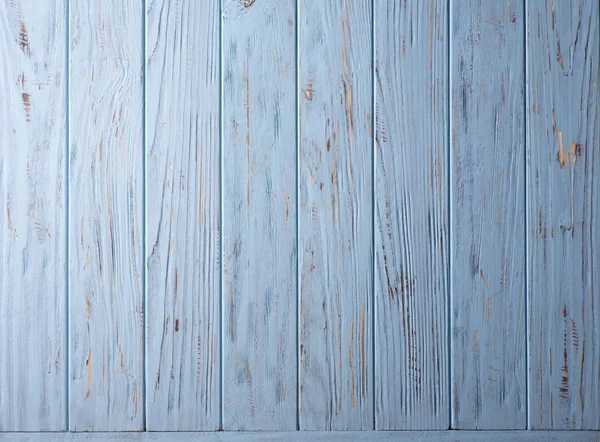 Niebieski Drewniany Stół Widok Góry — Zdjęcie stockowe