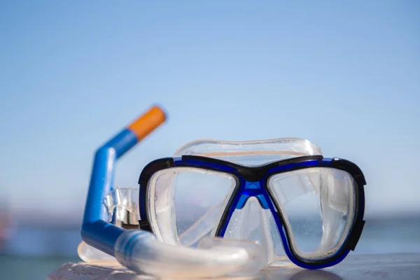 Swimming Mask Snorkel Beach — Stock Photo, Image