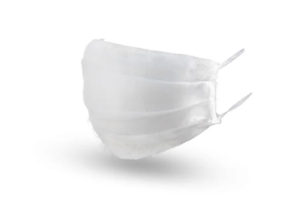 Gauze Medical Mask White Isolated Background — Stock Photo, Image