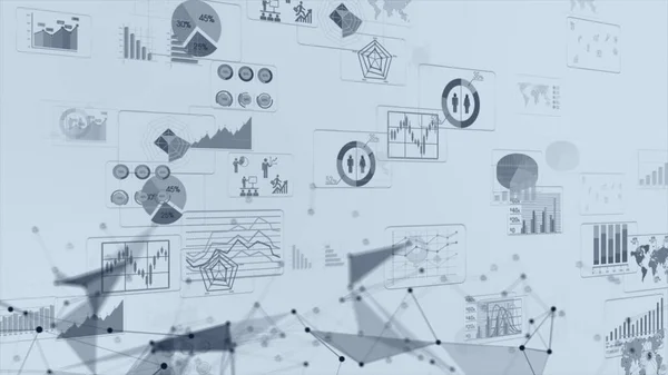 Obchodní Infografická Sada Jinou Ilustrací Diagramu Prvky Vizualizace Dat Marketingové — Stock fotografie