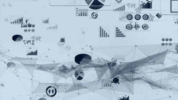 Infográficos Negócios Com Diferentes Ilustrações Diagrama Elementos Visualização Dados Gráficos — Fotografia de Stock