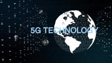 Dijital dünya, Ai teknolojisi, 5G ağı, Fintech, çok ve gelişmiş teknoloji.