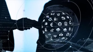 Farklı diyagram çizimleri olan iş bilgisi grafikleri. Veri görselleştirme ögeleri, pazarlama grafikleri ve grafikleri.