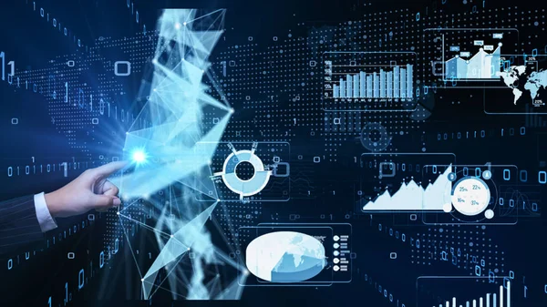 Geschäftsinfografiken Mit Unterschiedlichen Diagrammen Datenvisualisierungselemente Marketing Diagramme Und Graphen — Stockfoto