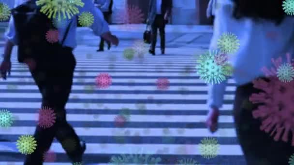 코로나 바이러스 붕괴를 상징하는 그래프 — 비디오