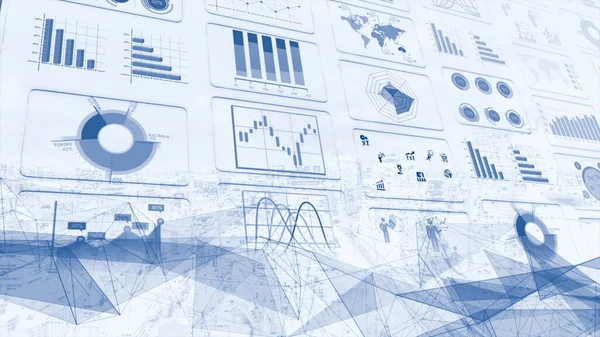 Business Infographics Set Med Olika Diagram Illustration Visualiseringselement Marknadsföringsdiagram Och — Stockfoto