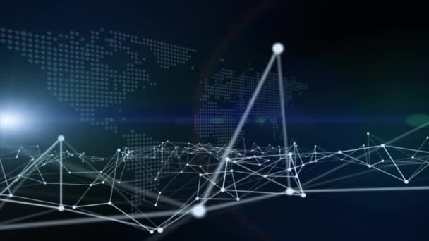 Conjunto Infografías Negocios Con Ilustración Diagrama Diferente Elementos Visualización Datos — Vídeo de stock