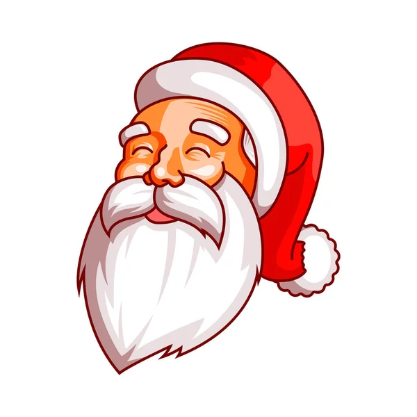 Santa Claus emociones. Parte del juego de navidad. Felicidad, alegría. Listo para imprimir . — Archivo Imágenes Vectoriales