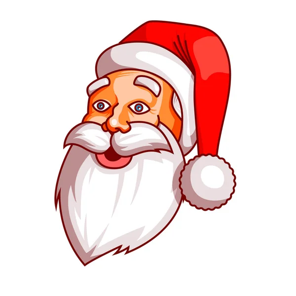 Santa Claus emociones. Parte del juego de navidad. Sorpresa, maravilla, maravilla. Listo para imprimir . — Archivo Imágenes Vectoriales
