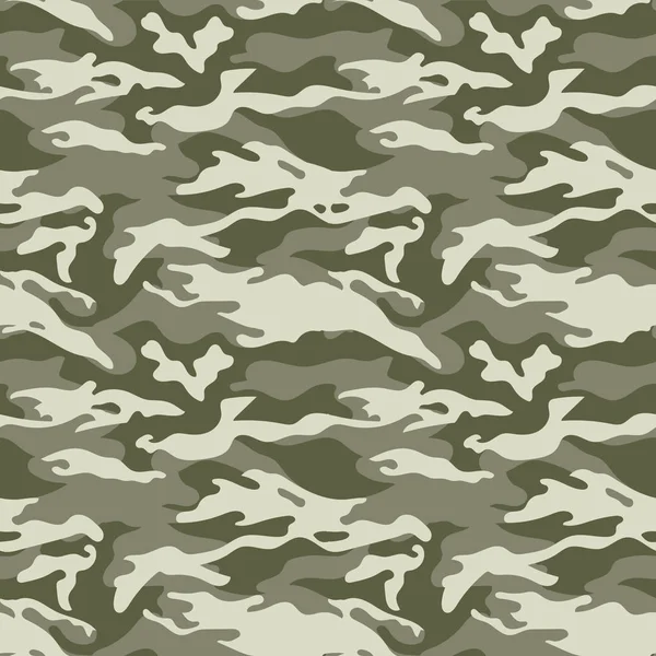 Patrón de camuflaje sin costuras. Al estilo Woodland. Ilustración vectorial para web e impresión . — Archivo Imágenes Vectoriales