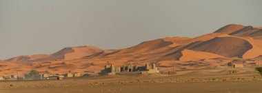 Sahra Çölü 'ndeki Antik Kasbah. Fas