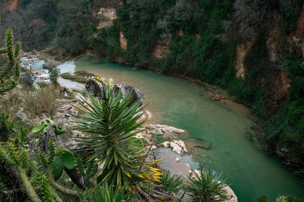 Vue Gorgo Depuis Les Escaliers Ville Anna Valence Espagne — Photo