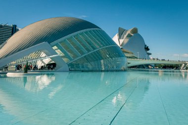 İspanya. Sanat ve Bilim Şehri 'nde. Valencia. Aralık 2018