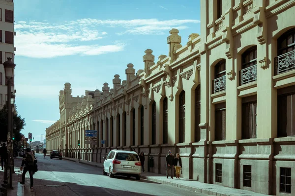 バレンシア駅の側のファサード スペイン — ストック写真