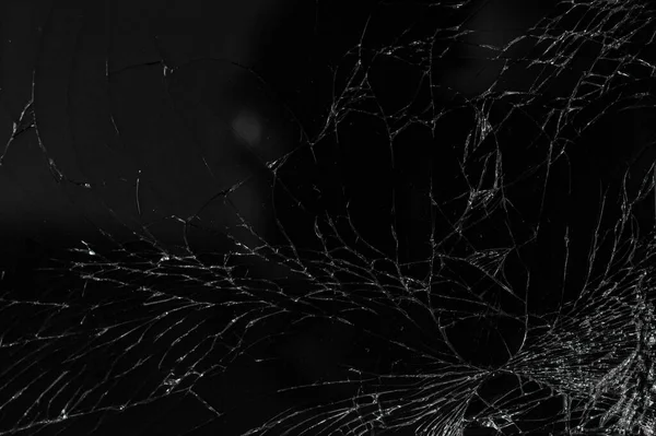 Siyah çatlak doku, bozuk akıllı telefon ekranı..
